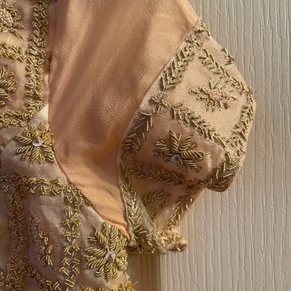 Peach Churidaar Suit - Picture 4 of 4